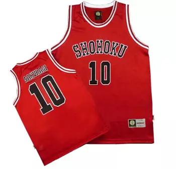 Anime Shohoku School Basketball Team Jersey 1-15 Cosplay Kostume Sakuragi Hanamichi Rukawa Jersey Toppe Shirt Sport Bære Uniform