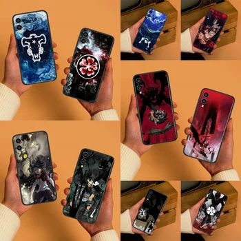 Anime Sort Kløver Asta Telefon tilfældet For Huawei Honor 6 7 8 9 10 10i 20 A C X Lite Pro Spille black 3D funda bløde prime temmelig
