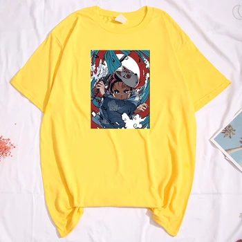 Anime Tegnefilm Kawaii Cat T-Shirts Kat Er Min Ånd Animal T-Shirts Til Mænd Sommer Bomulds T-Shirt Herre Overdimensionerede Harajuku Street Toppe