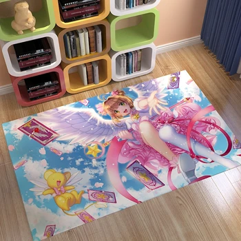 Anime Tegnefilm Månen sakura tæppe Dejlige Trykt døren Tæpper Soveværelse Tæppe Anti-slip gulvmåtter Kreative Magi Pink Style Tæpper