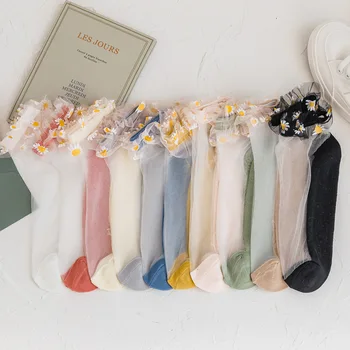 Ankel sokker lace søde kawaii mode harajuku calcetines kvinder chaussette femme sokken designer korte bomuld damer sok
