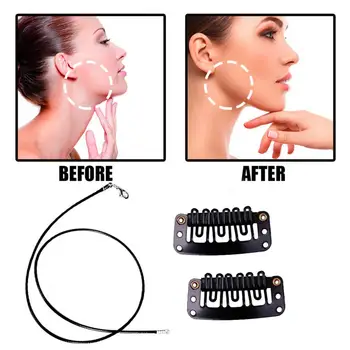Ansigt Mærkat U-Formet Vandtæt Genanvendelige Usynlig, Tynd Facial Linjer V-Form flade Bånd til Kvinder