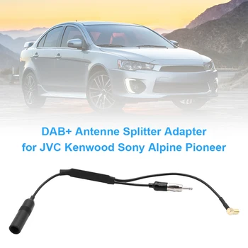 Antenne Splitter Adapter Bil-Radio, DAB + med Forstærker Udendørs Personlige Bil Dele Dekoration til JVC Kenwood Alpine