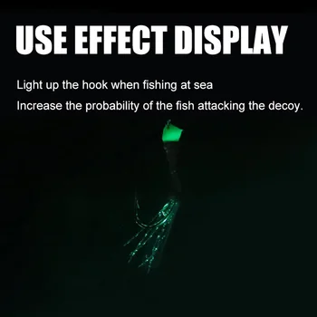 Anti-faldende Flash LED Undervands Lys Anti-bid havfiskeri Blæksprutte Lys Krog Tiltrække Nat Fisk Lampe Agn Gear