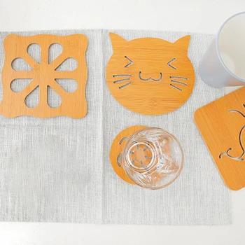 Anti-skoldning Bambus Isolering Tabel Mat Japansk Sted Mat Plade Skål Mat Pot Mat Skål Mat Middag Plade Plade Mat Coaster