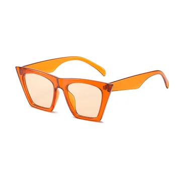 Anti-UV-Solbriller, Store Firkantede Ramme Rød Blå Linse solbriller Ferie Brillerne Dekoration Nuancer Briller til Kvinder, Mænd, Par