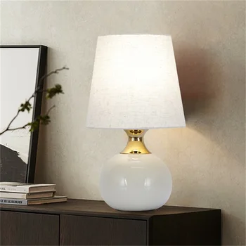 AOSONG Touch Lysdæmper Tabel Bruser Lys, Moderne Keramik Luksus Dekorativ Lampe til Hjemmet Sengen