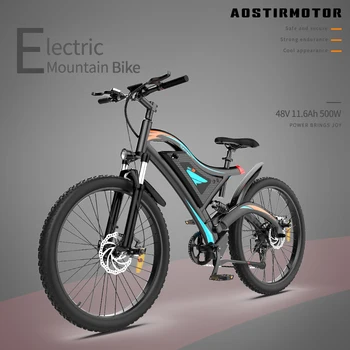 AOSTIRMOTOR S05 Elektrisk Cykel 500W Mountain Ebike-48V 15Ah Lithium Batteri Beach Cruiser Byen Ebike