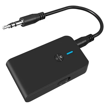 AptX Lav Latency 5.0 Bluetooth-Sender-Modtager 2-I-1 Audio Trådløse Adapter til Bilen, TV på PC Højttaler Hovedtelefoner 3,5 MM Aux-Stik