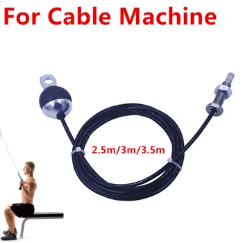 Arm Styrke Uddannelse Workout Fitness Remskive Tilbehør 2,5 M/3M/3.5 M Fitnesscenter Wire Tunge Stål til Hjemmet Kabel-Maskine