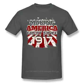 At Gøre Amerika Store Patriotiske T-Shirt Mænd Korte Sommer Ærme Amerika Krigsførelse Eventyr Film 1917 Casual Camiseta Løs
