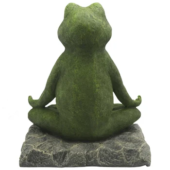 At Meditere Frog Statue Gave Feng Shui Buddha Yoga Frog Skulptur Buddha Meditation Statue Have Offentlig Figurer Dekoration