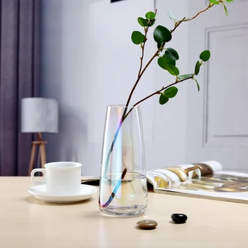 Aurora Symfoni Glas Vaser Gennemsigtig Blomst Arrangement For Desktop Dekoration OW