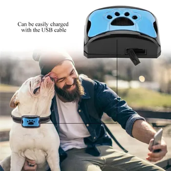 Auto Hunde Uddannelse Krave Bip/stød/rystelser Ingen Bark Collar Genopladelige USB-Enhed Elektriske Ultralyd Vibration Anti Krave