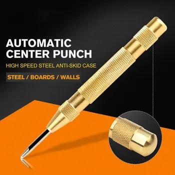 Automatisk Center Dorn Strike Fjederbelastet Markering Af Start Hullerne Værktøjer Center Punch Legeret Stål Metal Træ Boring Værktøj