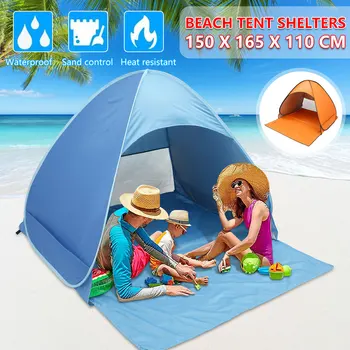 Automatisk Instant Pop Up Telt Drikkevand Stranden Telt Let Udendørs UV-Beskyttelse Camping Fiskeri Telt Cabana Solen, Læ 2021