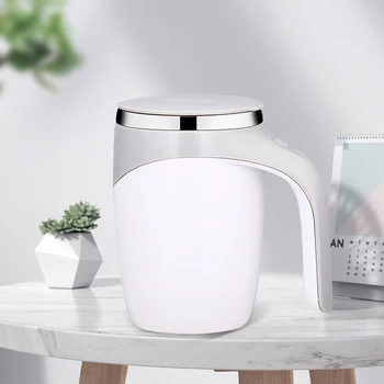Automatisk Omrøring Doven Kop Kaffe Kopper Mælk Blanding Smart Mixer Termisk Roterende Kop Juice Drinkware Køkken Krus Til Te