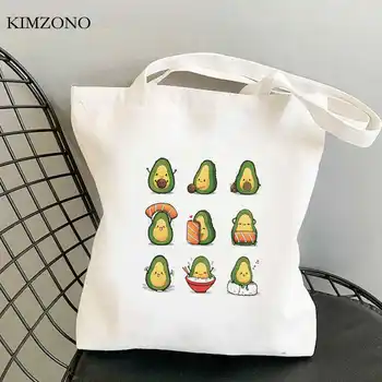 Avocado shopping taske lærred bolsa genbrug sæk købmand pose boodschappentas jute bolsas ecologicas bolsas reutilizables sac toile