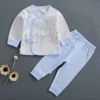 Baby Boy Tøj Sæt Bomuld Tegnefilm Med Lange Ærmer Tops + Bukser To Stykke Nyfødte Pige Tøj Forår, Efterår Og Vinter Tøj