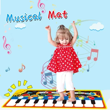 Baby Elektronisk Musik, Klaver, Spille Mat Multi-Funktion 8 Instrumenter Tilstand Musikalske Tæpper Pædagogisk Legetøj Børn Børn Klaver
