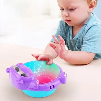 Baby Elektroniske Tromme Musik Toy Dyr Form Spædbarn Hånd Klappe Tromme Børn Pædagogisk Læring Musikinstrumenter Pat Trommer