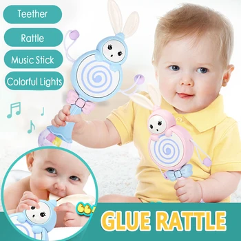 Baby Få Fat Stick Elektriske Musikalske Tooth Gel Rasle Musik Sand Hammer Søde Baby Beroligende Toy Pædagogisk Legetøj Gave Til Børn
