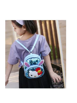 Baby Piger bag 3D-Tegnefilm kjole Taske part, Kids Rygsække skuldertaske Børn søde piger bag girls Cartoon pu læder taske gave