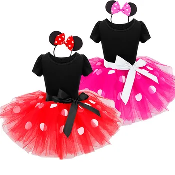 Baby Piger Bomuld Kjole Børn Mini Mouse Kostume Barn Part, Kids Fødselsdag Ballet Tøj Prinsesse Sommer Kjoler Kids Tøj