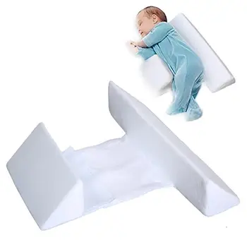 Baby Sengetøj Pleje Af Nyfødte Pude Justerbar Med Memory-Skum Støtte Spædbarn Sove Positioner Forhindre Flad Hovedform Anti Roll Pude