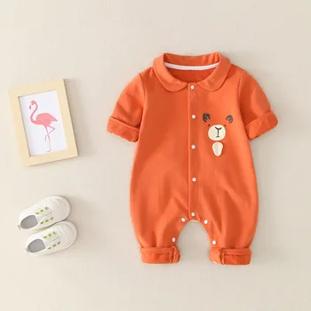Baby Sparkedragt 2021 Foråret Efteråret Drenge Tøj Nyfødte Lange Ærmer Buksedragt Kostume Spædbarn Tegnefilm Bomuld Tøj til Babyer