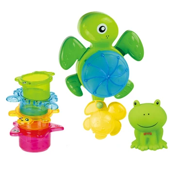 Baby Svømning Badekar Toy Sæt Plast Dejlige Sjove Vand Sprinkler Badeværelse Levering Badeværelse Kids Spil Vand Spil Toy
