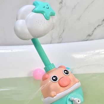Badekar Legetøj Baby Vand Spil Pig Model Brusebad Hane El-Vand-Spray Legetøj Til Børn Swimming Badeværelse Baby Legetøj