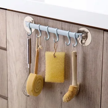 Badeværelse wall-mounted-storage rack krog køkken tilbehør hylde badeværelse kabinet kabinet rack storage nøglen håndklæde krog