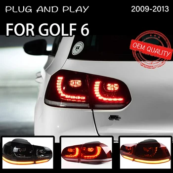 Baglygten For VW Golf 6 2009-2012 R20 MK6 LED baglygter tågelygter Kørelys KØRELYS Tuning Biler, Bil Tilbehør