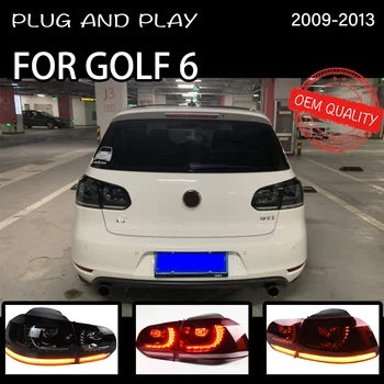 Baglygten For VW Golf 6 2009-2012 R20 MK6 LED baglygter tågelygter Kørelys KØRELYS Tuning Biler, Bil Tilbehør