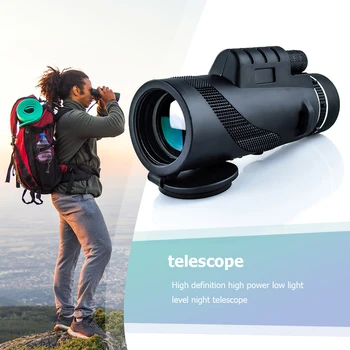 BAK4 80X100 Optik Zoom, HD-Len Teleskop Monokulare Klar Vision for Udendørs Camp Jagt, Vandring, Klatring