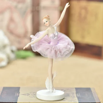 Ballet piger Europæisk Stil Harpiks Dame Statue Pige Statue Karakter kunst Bryllup Fødselsdag Gaver Dance studio dekorative gaver
