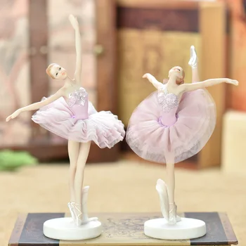 Ballet piger Europæisk Stil Harpiks Dame Statue Pige Statue Karakter kunst Bryllup Fødselsdag Gaver Dance studio dekorative gaver