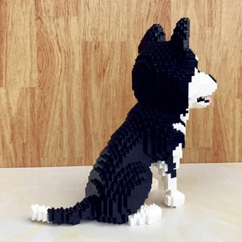 Balody 16042 Dyrenes Verden Siberian Husky Hund 3D-Model DIY Mini Diamant Blokke, Mursten Bygning Legetøj for Børn, ingen Box