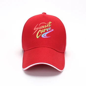 Baseball cap Sunset Curve udskrivning toppede cap fiskeren hat sport udendørs parasol åndbar stribet elastisk kvinder/mænd ' s fælles landbrugspolitik
