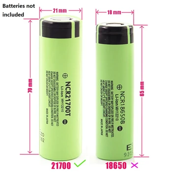 BAT618 Batteri Plast Kan Være Fyldt med 10 x 21700 Li-Ion Batteri PCB Kredsløb for 18V BAT610 BAT609G