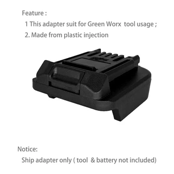 Batteri Adapter, Batteri Adapter til Mil M18 18V for Worx Grønne el-Værktøj, Adapter til el-Værktøj