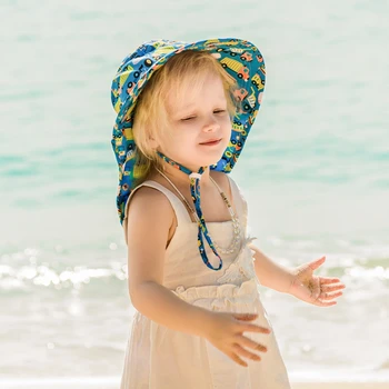 Baywell Sommer Baby solhat Børn Udendørs Dække Anti UV-Beskyttelse Stranden Caps Dreng Pige Svømning Hatte 2-5Y