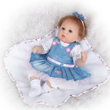 Bebe Reborn Baby Prinsesse Vinyl Kit 18 Inches Saskia Umalet Ufærdige Dukke Dele DIY Blank