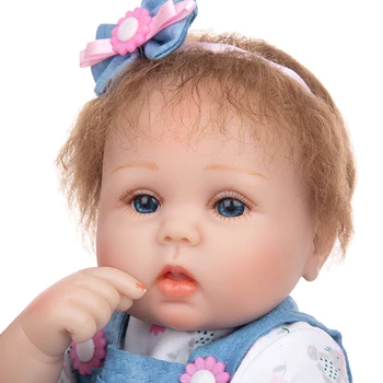 Bebe Reborn Baby Prinsesse Vinyl Kit 18 Inches Saskia Umalet Ufærdige Dukke Dele DIY Blank