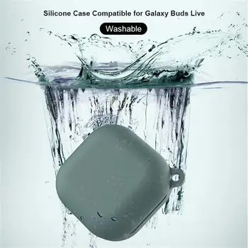 Beskyttende Silikone Case Cover komfortable og støvtæt Silikone Tilfældet for Bluetooth Øretelefoner til Galaxy Knopper Live Dropshipping