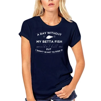 Betta Fisk T-Shirt Med Korte Ærmer Bomuld Fashion T-Shirt