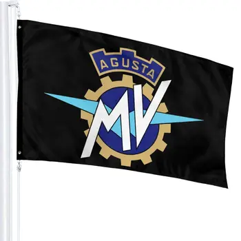 Biker Motorcykel Mv Augusta Italienske Motorcykel-Logo Premium Kvalitet Band Flag