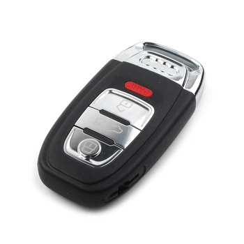 Bil 4 Knapper Smart Fjernbetjening Nøgle etui Fob Erstatning For Audi A1 A3 A4 A5 A6 A8 Q5 Q7 Q8 S3 S4 S5 S6 S7 S8 SQ5 R8 RS5 RS7