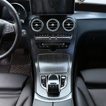 Bil ABS Center Konsol Panel Dekoration Dække Trim til Mercedes Benz C-Klasse W205 GLC X253